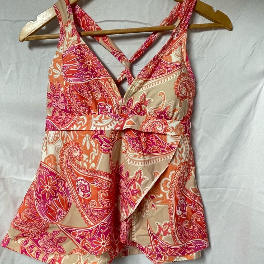 Alex Marie Tankini Top and Mid Rise Shirred Side Bottom